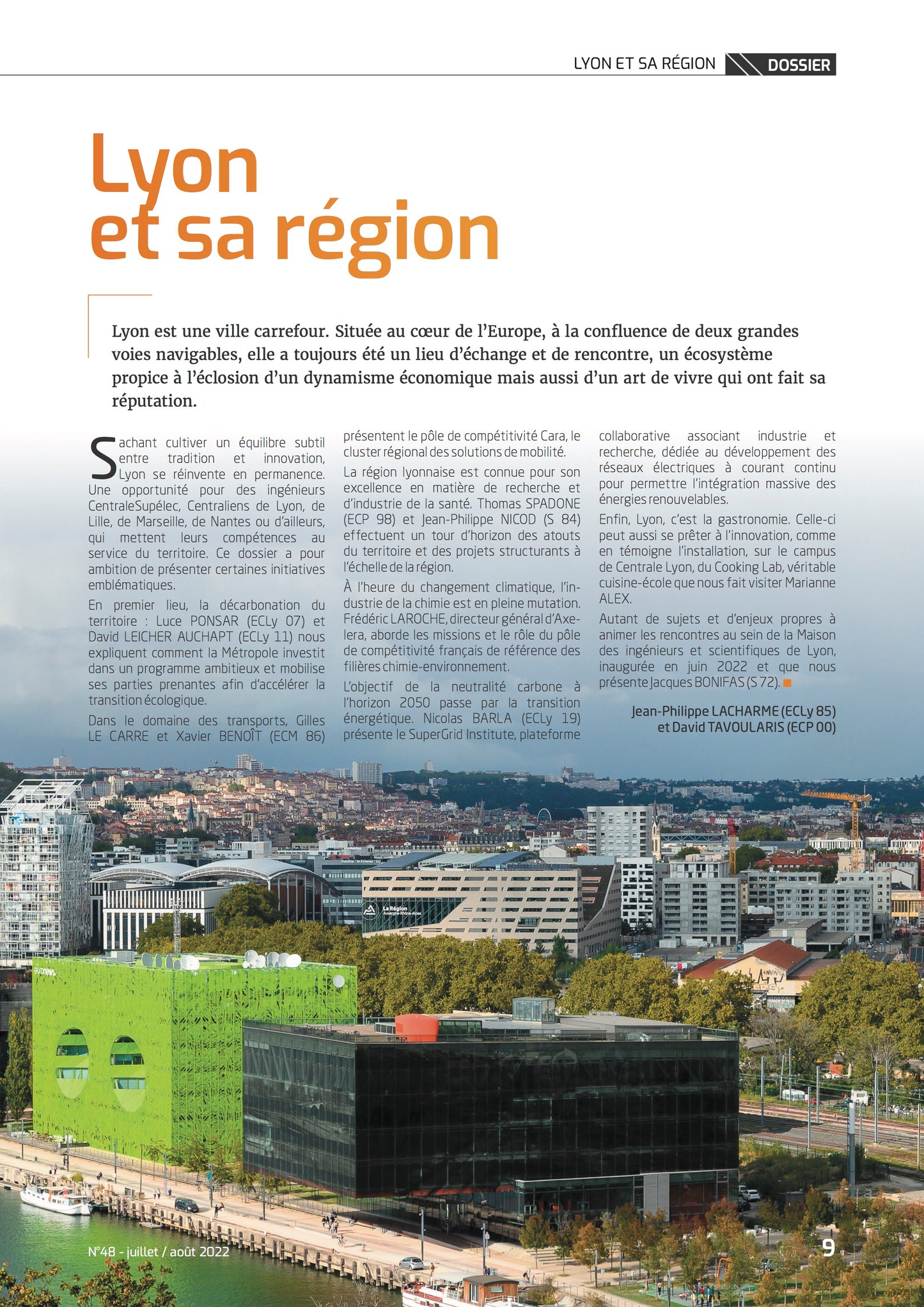 Revue n°48 Centrale Marseille Alumni "Lyon et sa région" - juillet/août 2022