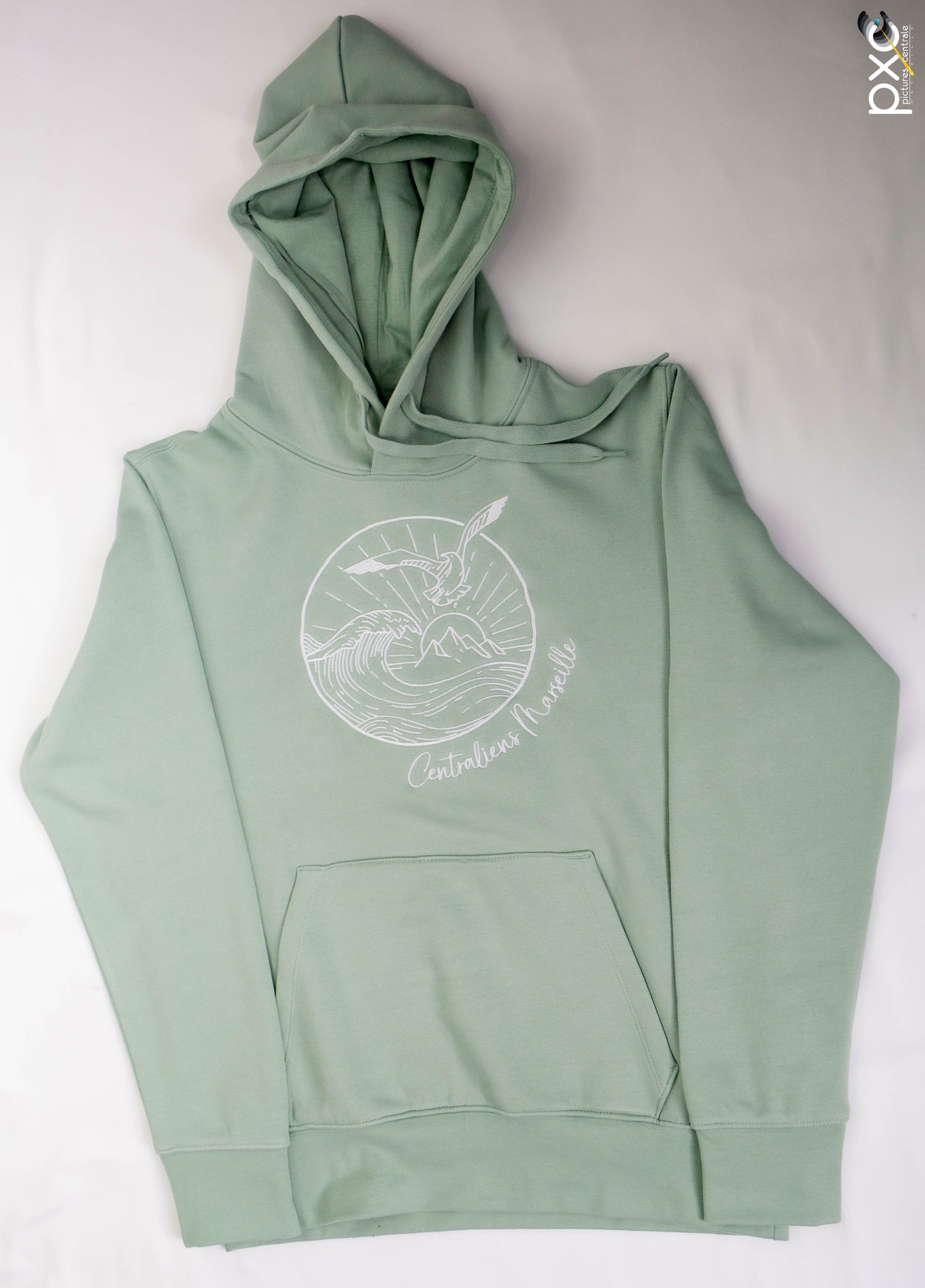 Sweat à capuche coup Femme - Sage