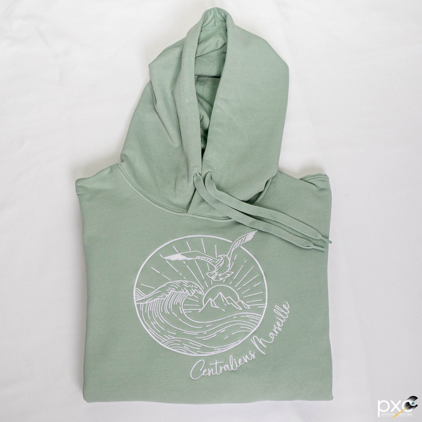 Sweat à capuche coup Femme - Sage